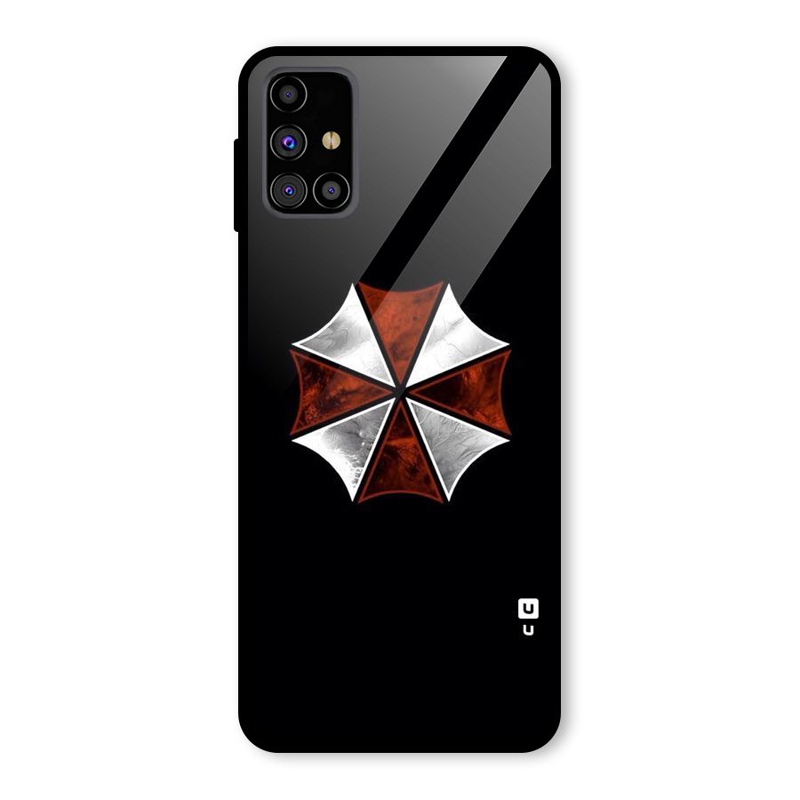 Umbrella Design Glass Back Case for Galaxy M31s