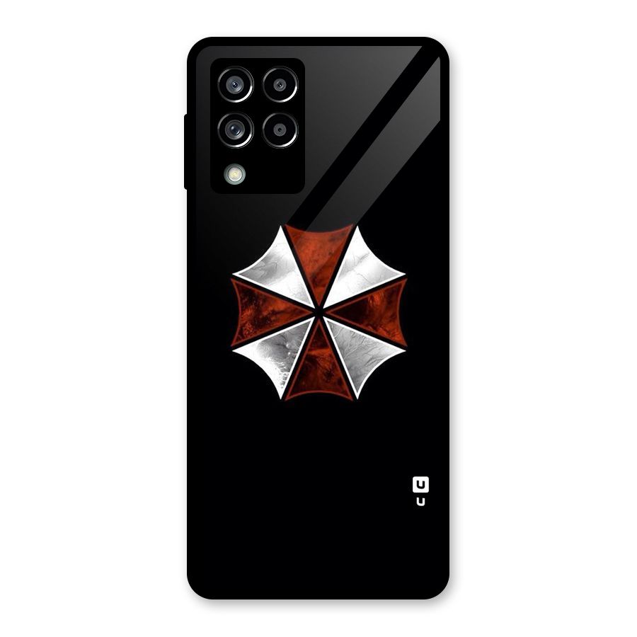 Umbrella Design Glass Back Case for Galaxy M53 5G