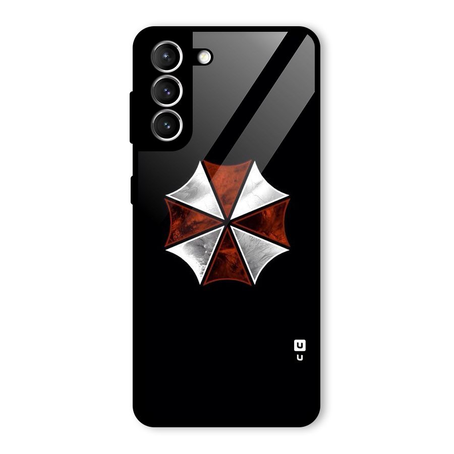 Umbrella Design Glass Back Case for Galaxy S21 5G