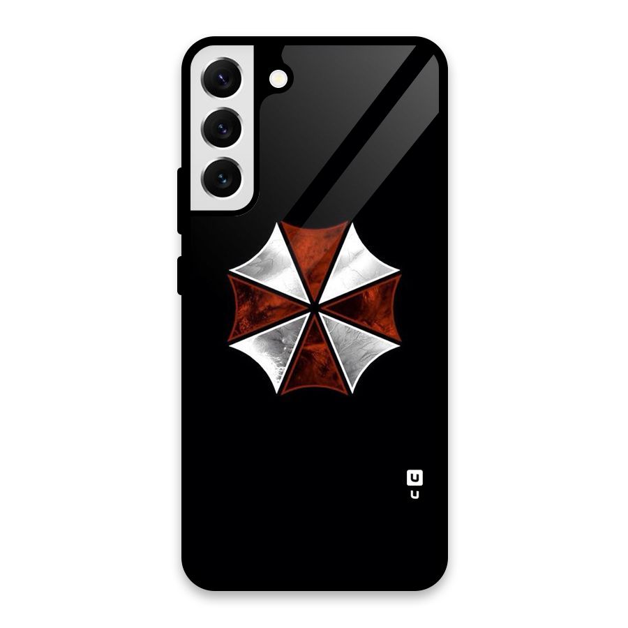 Umbrella Design Glass Back Case for Galaxy S22 Plus 5G