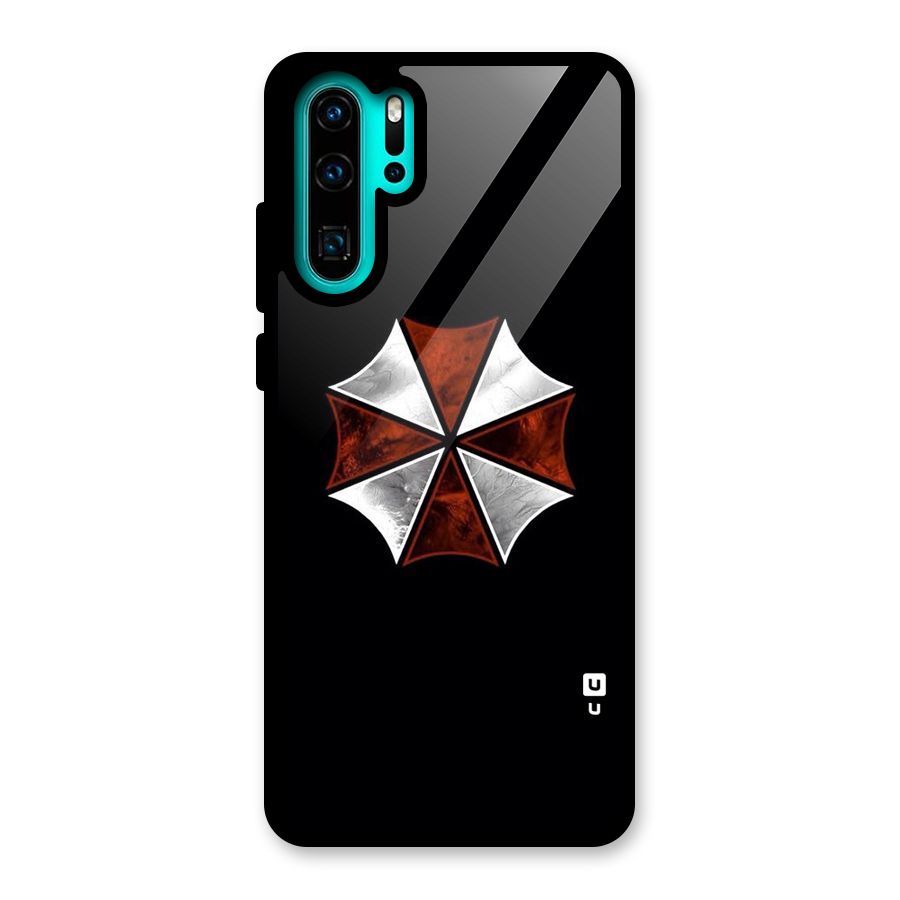Umbrella Design Glass Back Case for Huawei P30 Pro