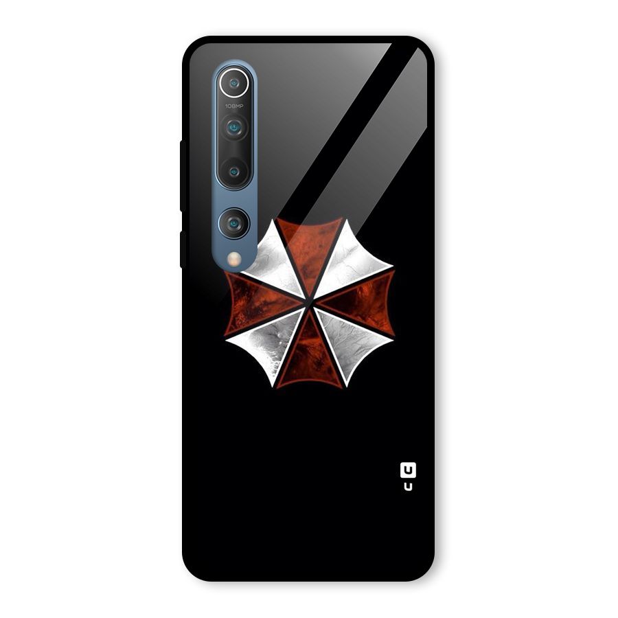 Umbrella Design Glass Back Case for Mi 10