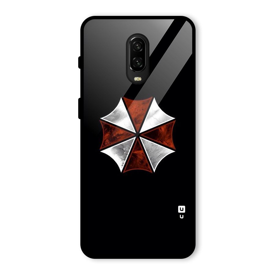 Umbrella Design Glass Back Case for OnePlus 6T