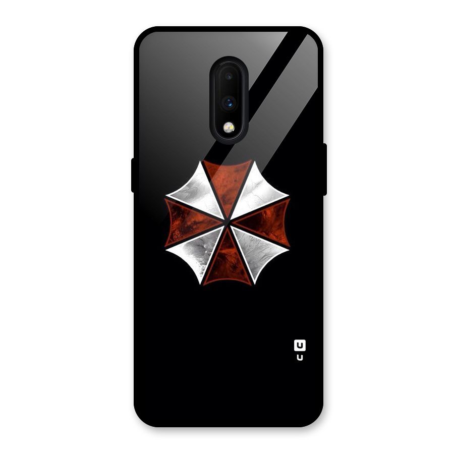 Umbrella Design Glass Back Case for OnePlus 7