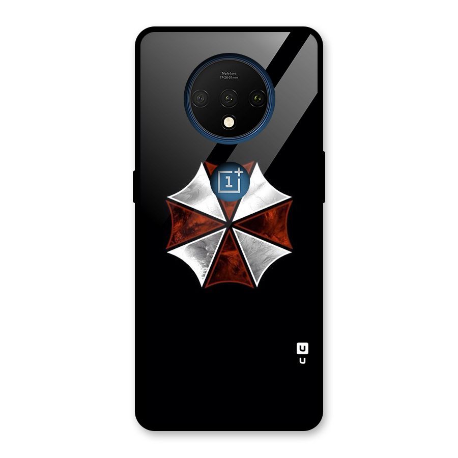 Umbrella Design Glass Back Case for OnePlus 7T