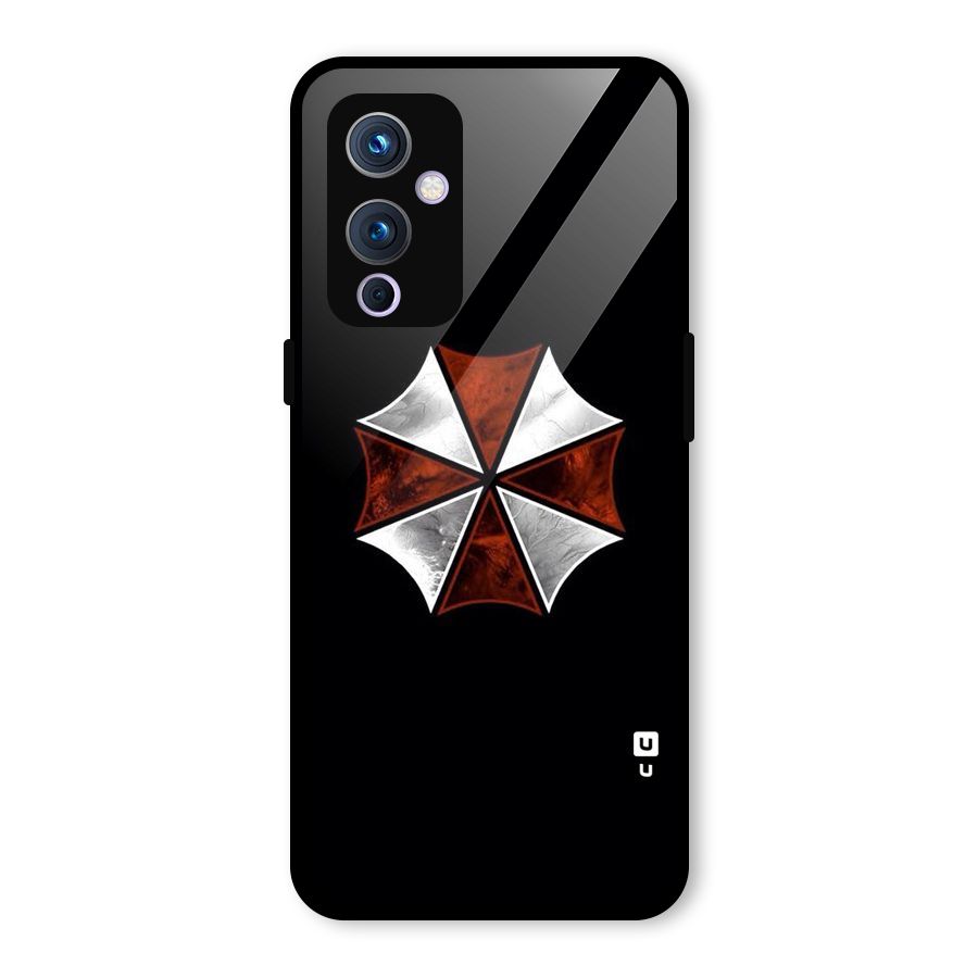 Umbrella Design Glass Back Case for OnePlus 9