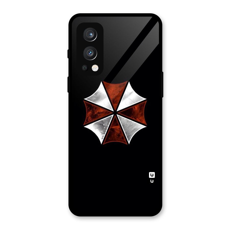 Umbrella Design Glass Back Case for OnePlus Nord 2 5G