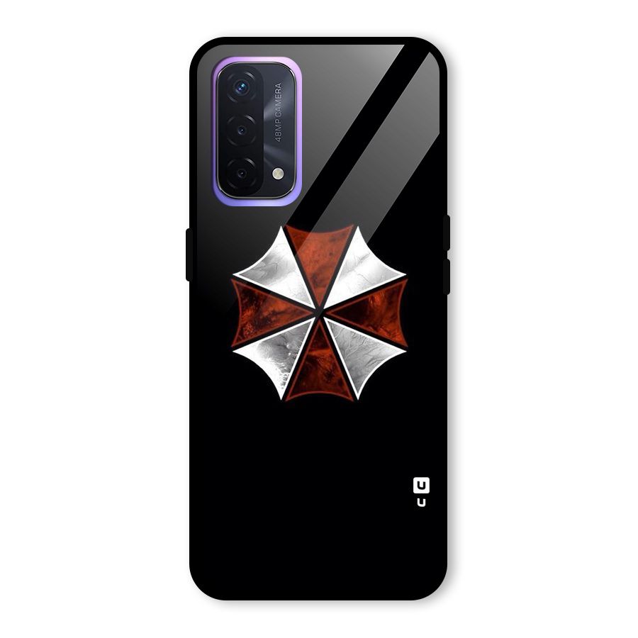 Umbrella Design Glass Back Case for Oppo A74 5G