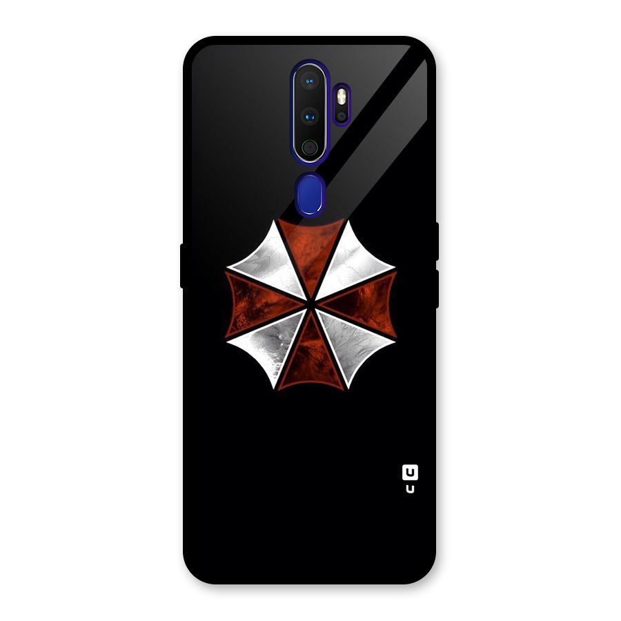 Umbrella Design Glass Back Case for Oppo A9 (2020)