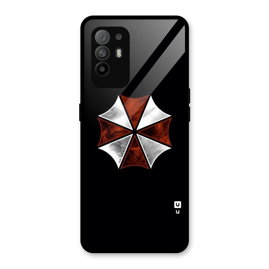Umbrella Design Glass Back Case for Oppo F19 Pro Plus 5G
