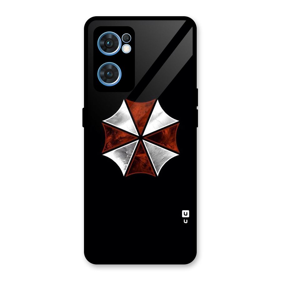 Umbrella Design Glass Back Case for Oppo Reno7 5G