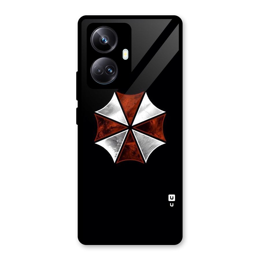 Umbrella Design Glass Back Case for Realme 10 Pro Plus