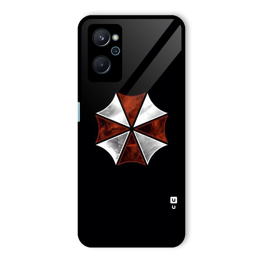 Umbrella Design Glass Back Case for Realme 9i