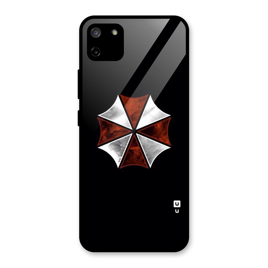 Umbrella Design Glass Back Case for Realme C11