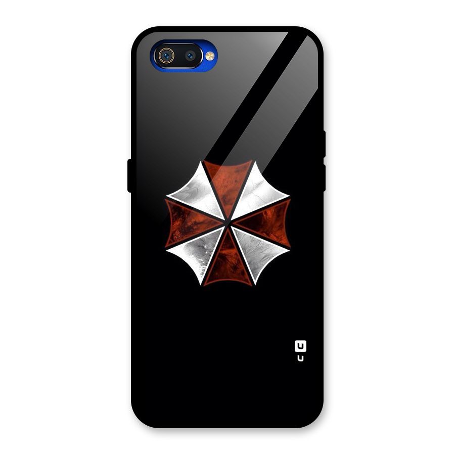 Umbrella Design Glass Back Case for Realme C2