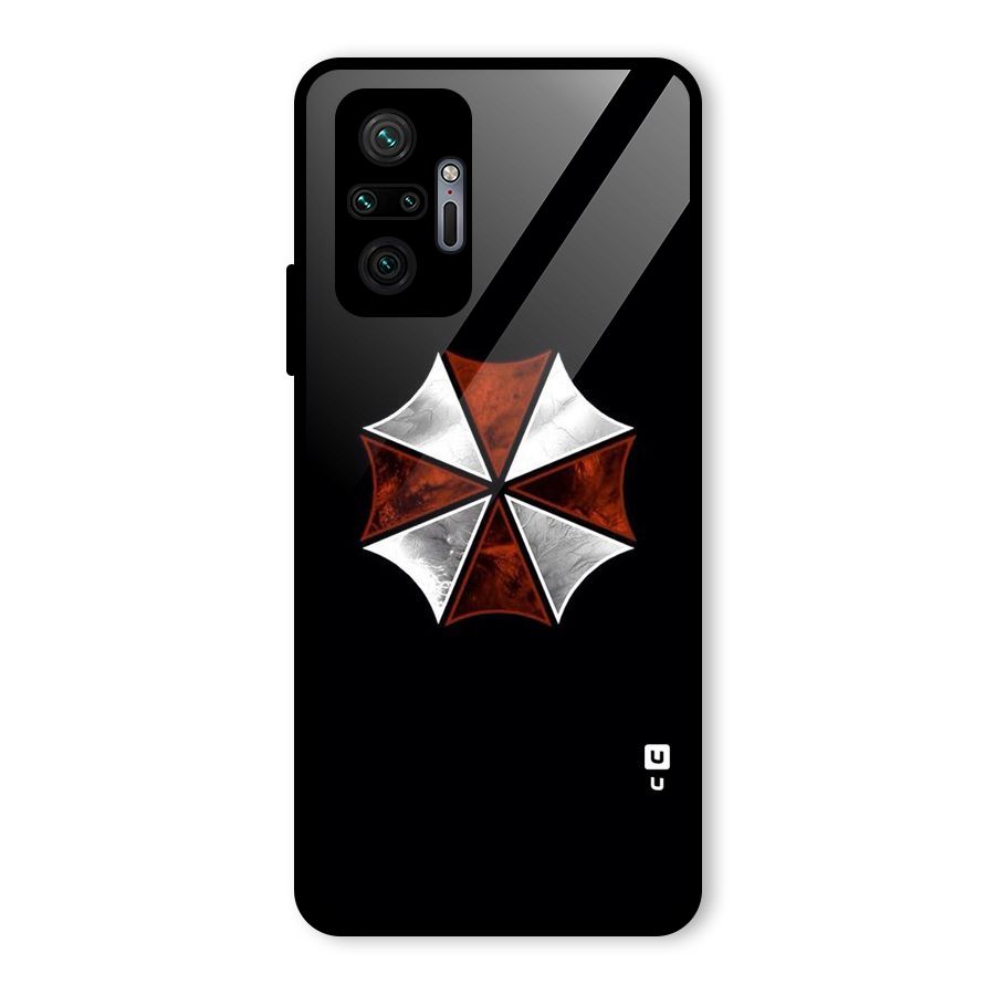 Umbrella Design Glass Back Case for Redmi Note 10 Pro