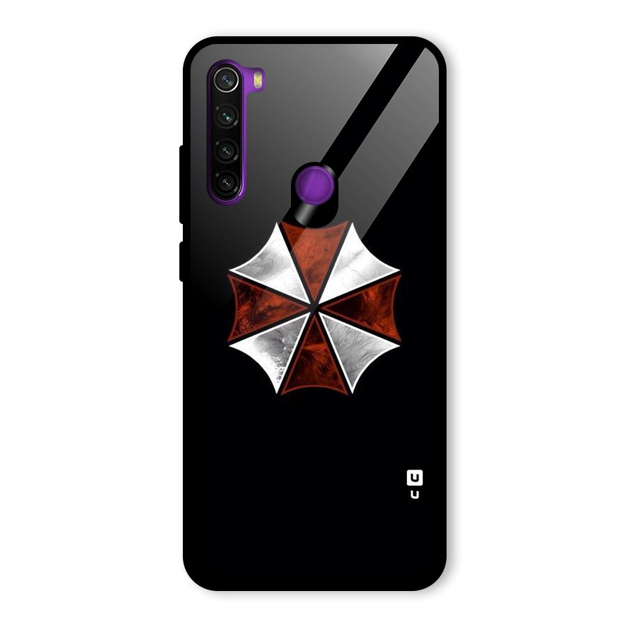 Umbrella Design Glass Back Case for Redmi Note 8