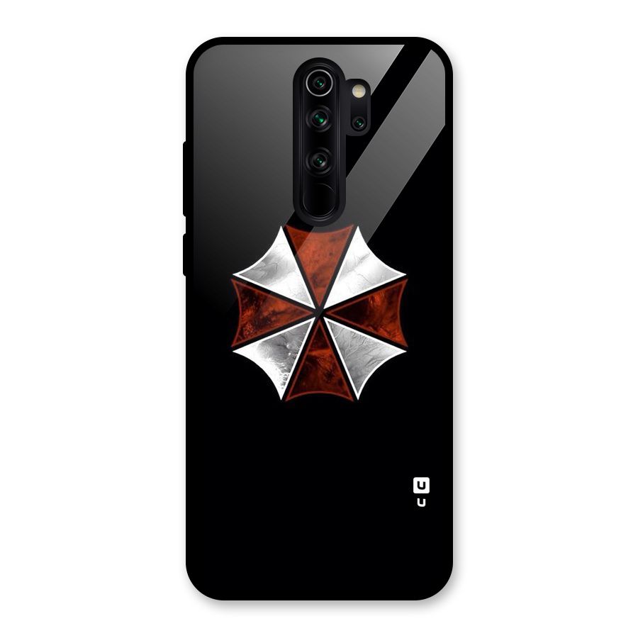 Umbrella Design Glass Back Case for Redmi Note 8 Pro