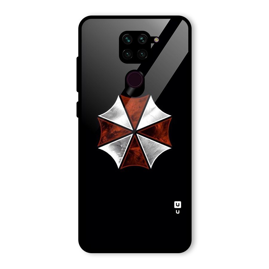 Umbrella Design Glass Back Case for Redmi Note 9