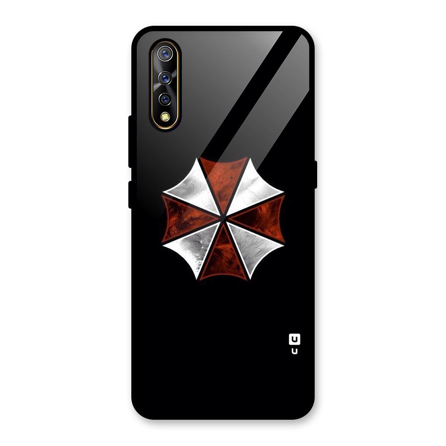 Umbrella Design Glass Back Case for Vivo S1