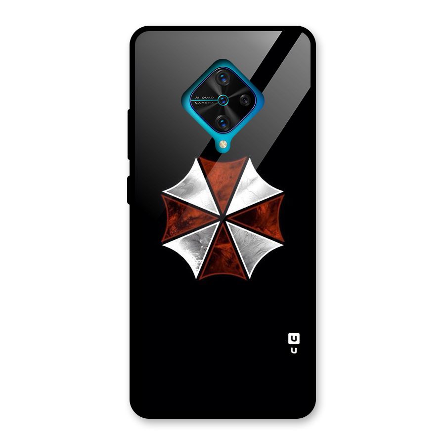 Umbrella Design Glass Back Case for Vivo S1 Pro