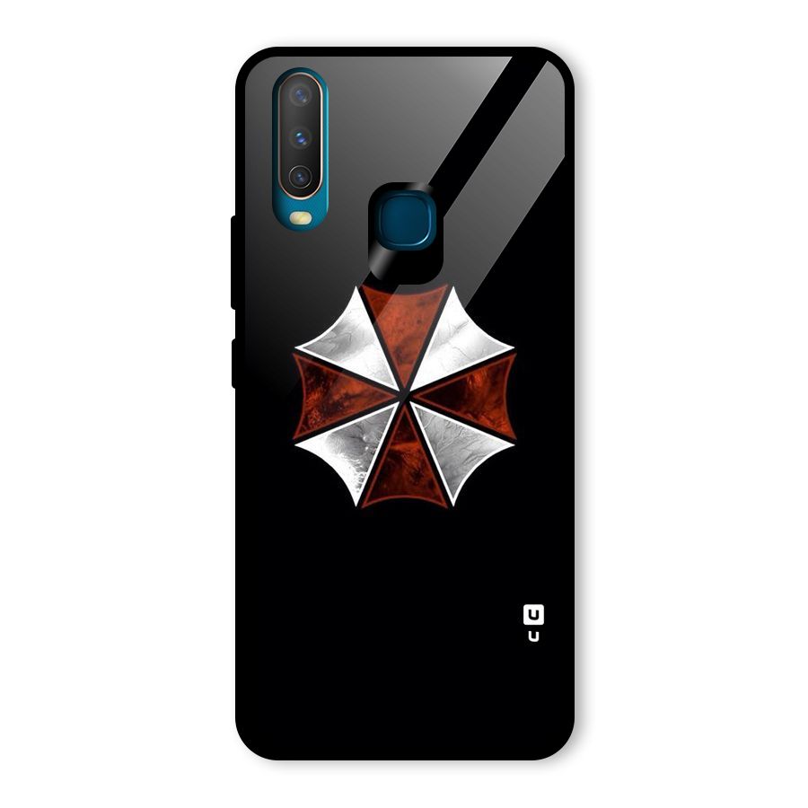 Umbrella Design Glass Back Case for Vivo U10