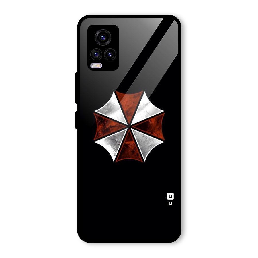 Umbrella Design Glass Back Case for Vivo V20