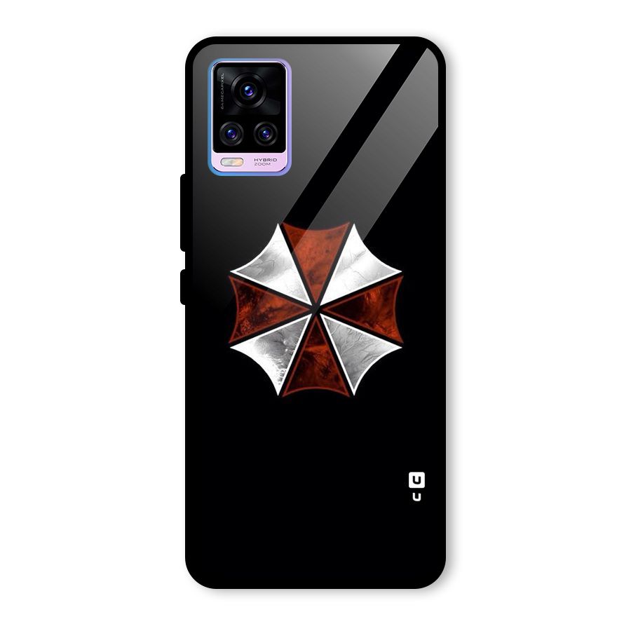 Umbrella Design Glass Back Case for Vivo V20 Pro