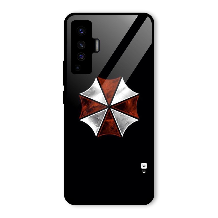 Umbrella Design Glass Back Case for Vivo X50