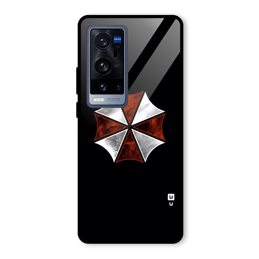 Umbrella Design Glass Back Case for Vivo X60 Pro Plus