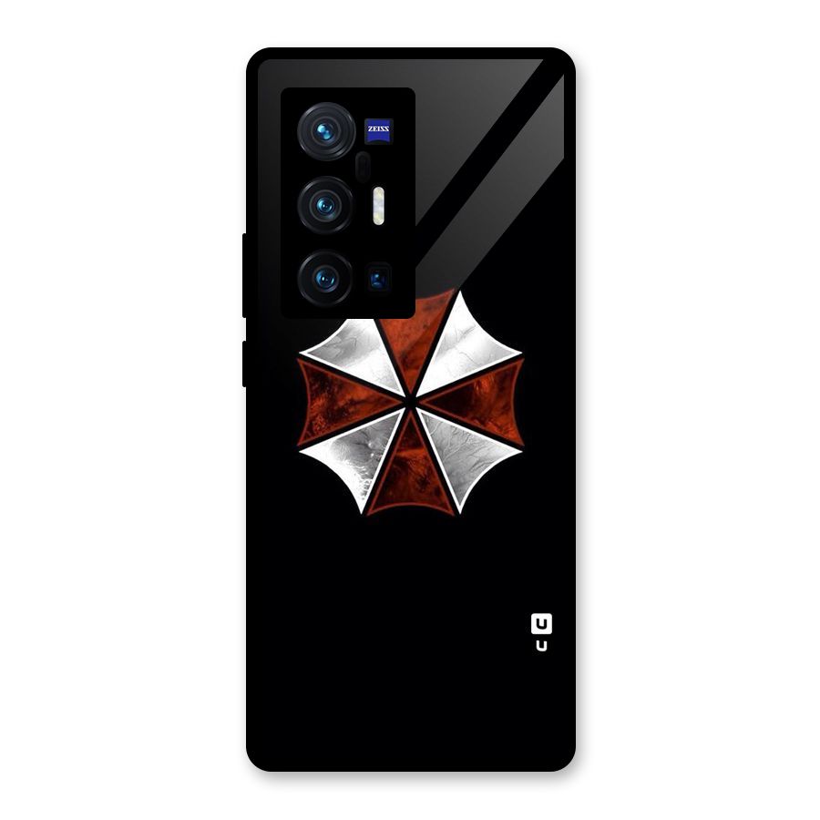 Umbrella Design Glass Back Case for Vivo X70 Pro Plus