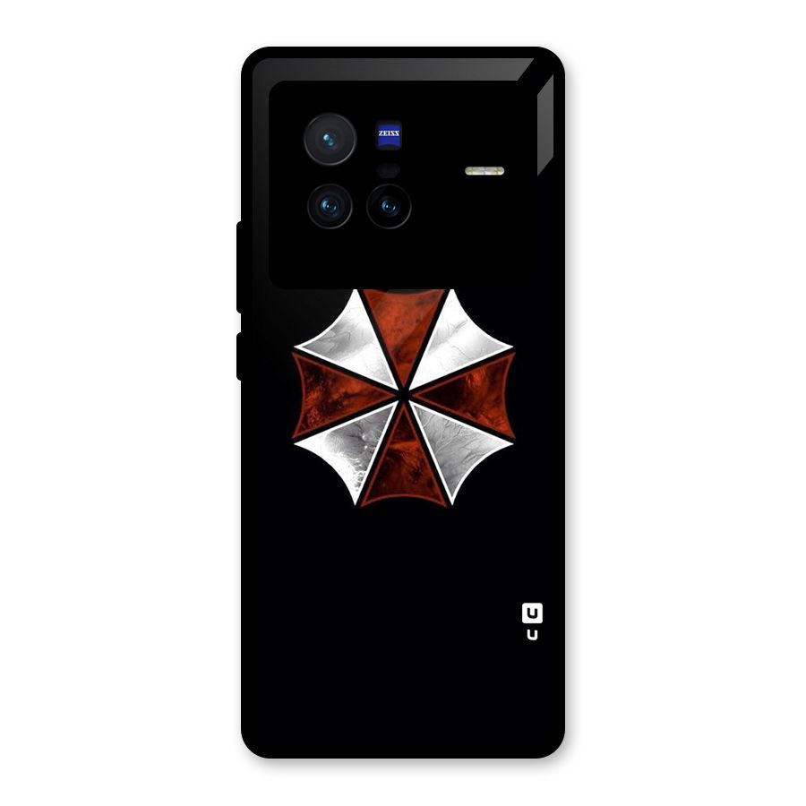 Umbrella Design Glass Back Case for Vivo X80