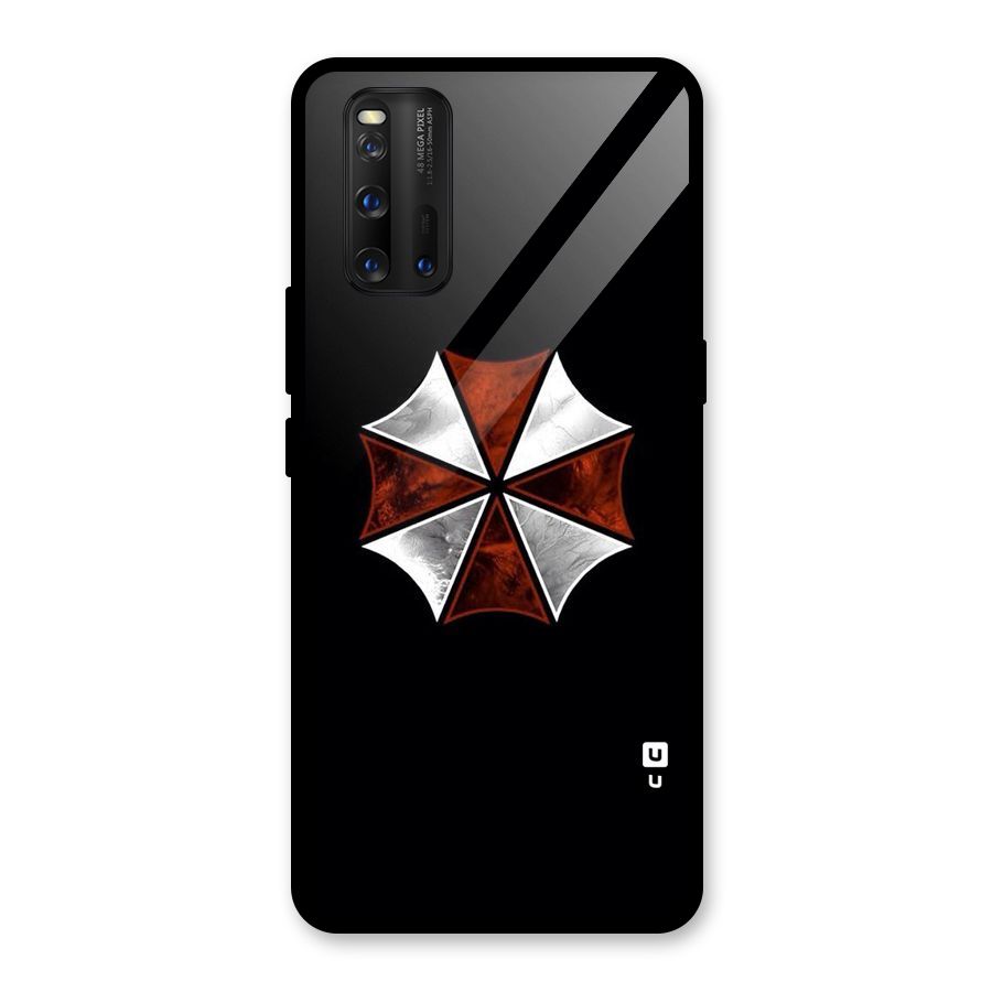 Umbrella Design Glass Back Case for Vivo iQOO 3