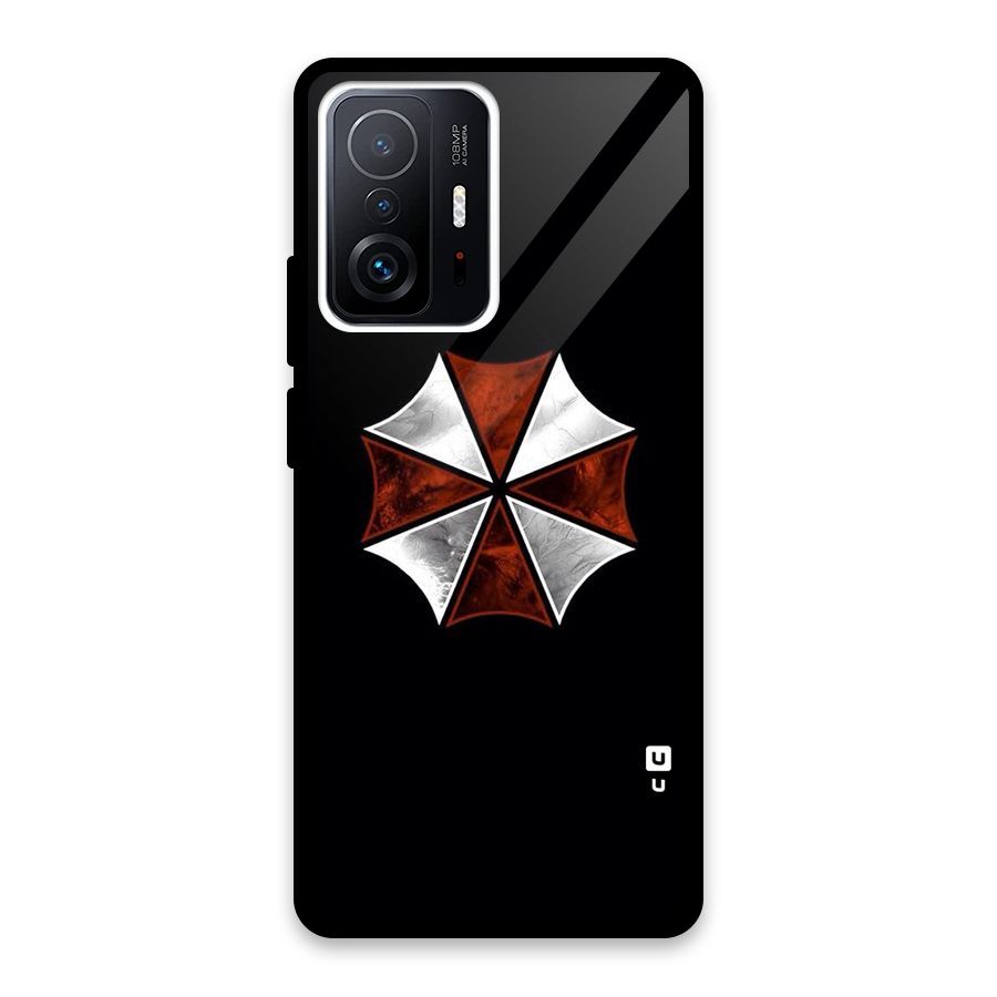 Umbrella Design Glass Back Case for Xiaomi 11T Pro