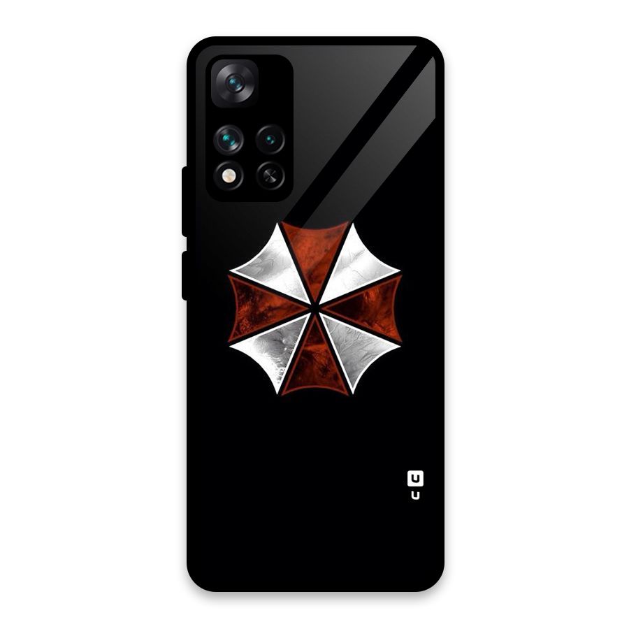 Umbrella Design Glass Back Case for Xiaomi 11i HyperCharge 5G