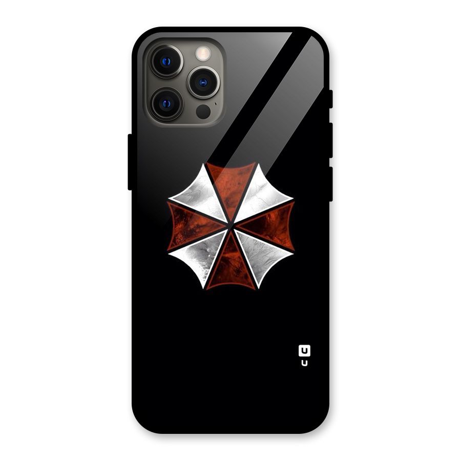 Umbrella Design Glass Back Case for iPhone 12 Pro Max