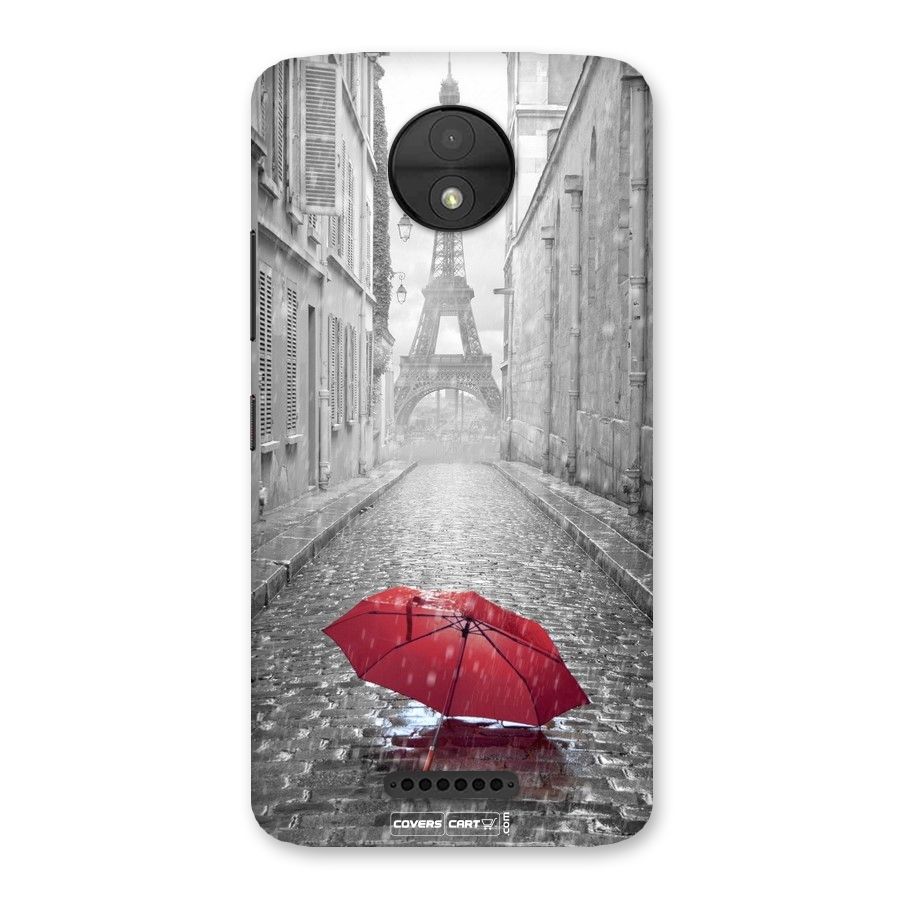 Umbrella Paris Back Case for Moto C