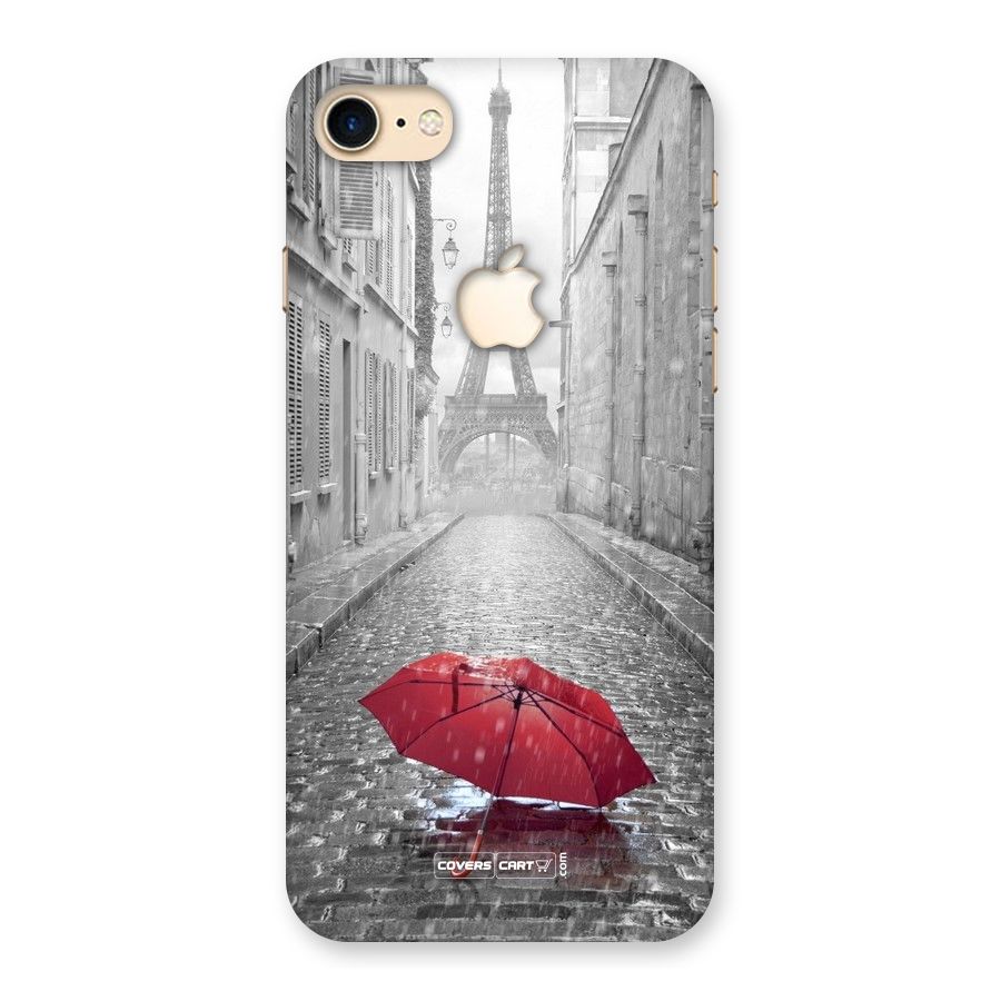 Umbrella Paris Back Case for iPhone 7 Apple Cut