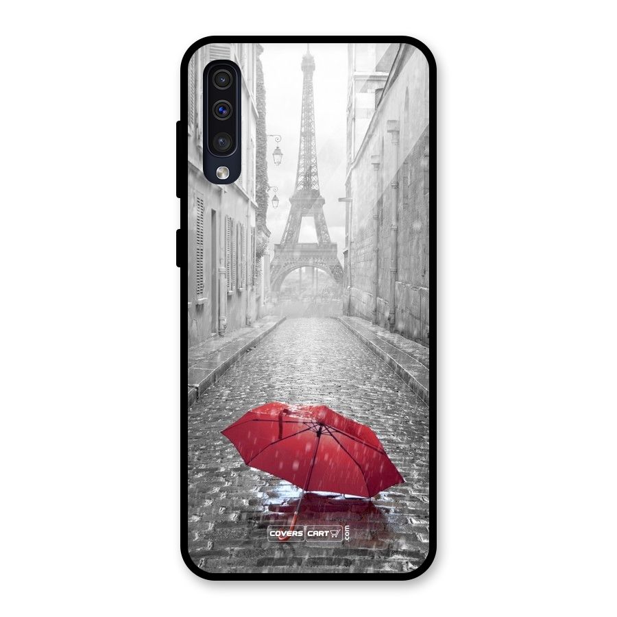 Umbrella Paris Glass Back Case for Galaxy A30s