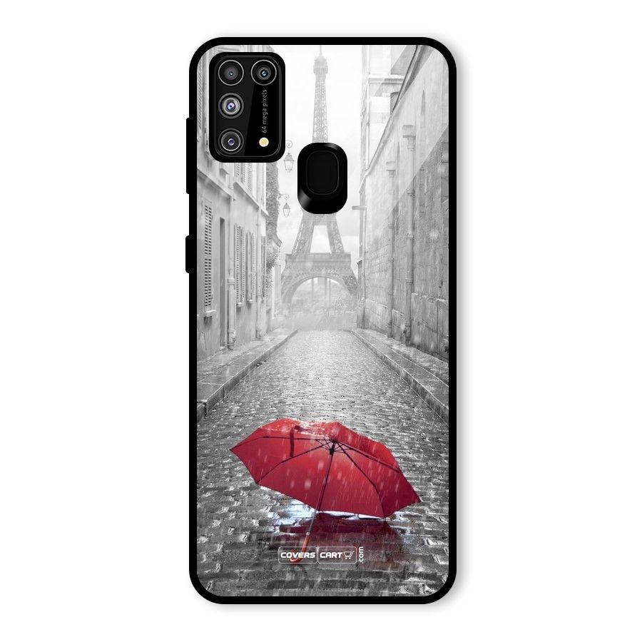Umbrella Paris Glass Back Case for Galaxy F41