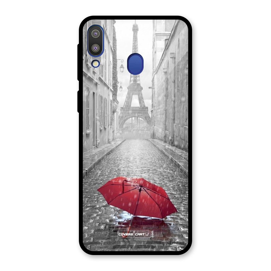 Umbrella Paris Glass Back Case for Galaxy M20