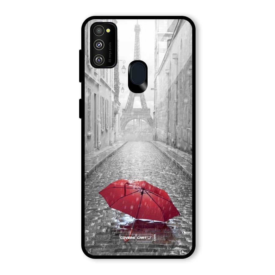Umbrella Paris Glass Back Case for Galaxy M30s