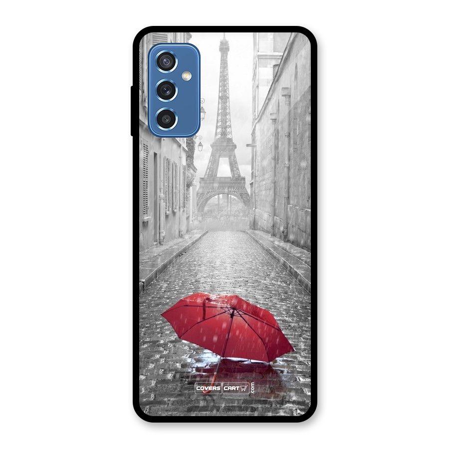 Umbrella Paris Glass Back Case for Galaxy M52 5G
