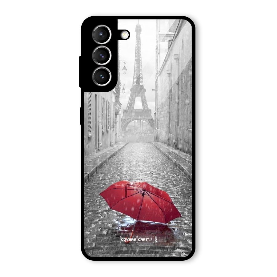 Umbrella Paris Glass Back Case for Galaxy S21 5G
