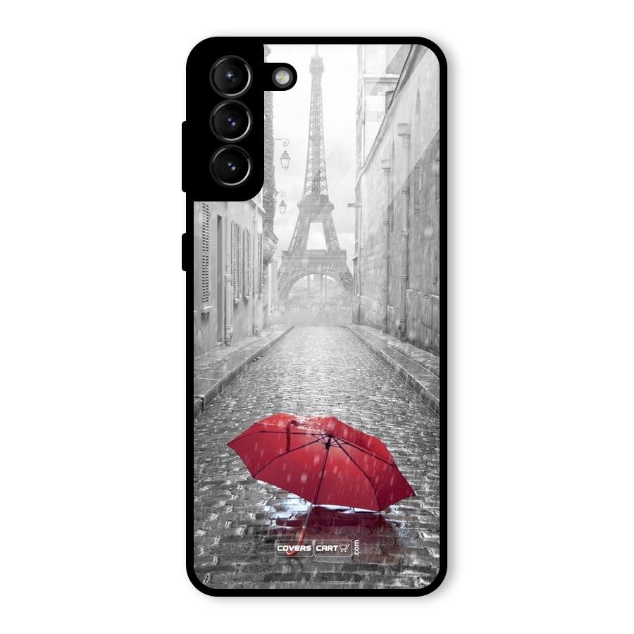 Umbrella Paris Glass Back Case for Galaxy S21 Plus
