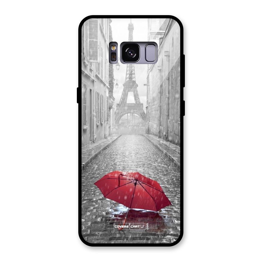 Umbrella Paris Glass Back Case for Galaxy S8