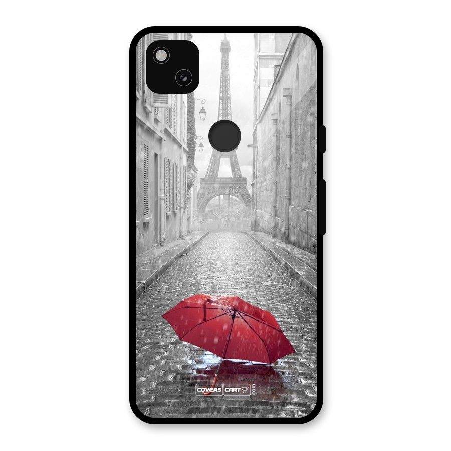 Umbrella Paris Glass Back Case for Google Pixel 4a