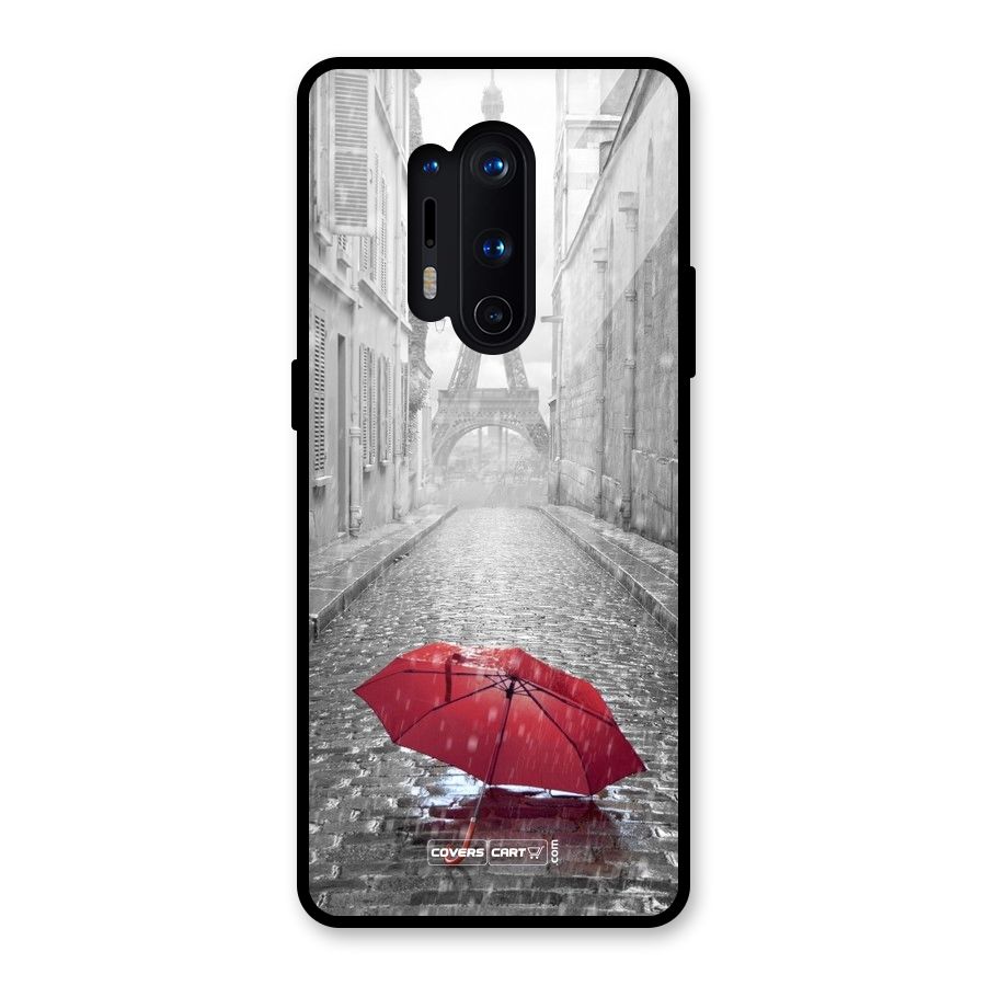Umbrella Paris Glass Back Case for OnePlus 8 Pro
