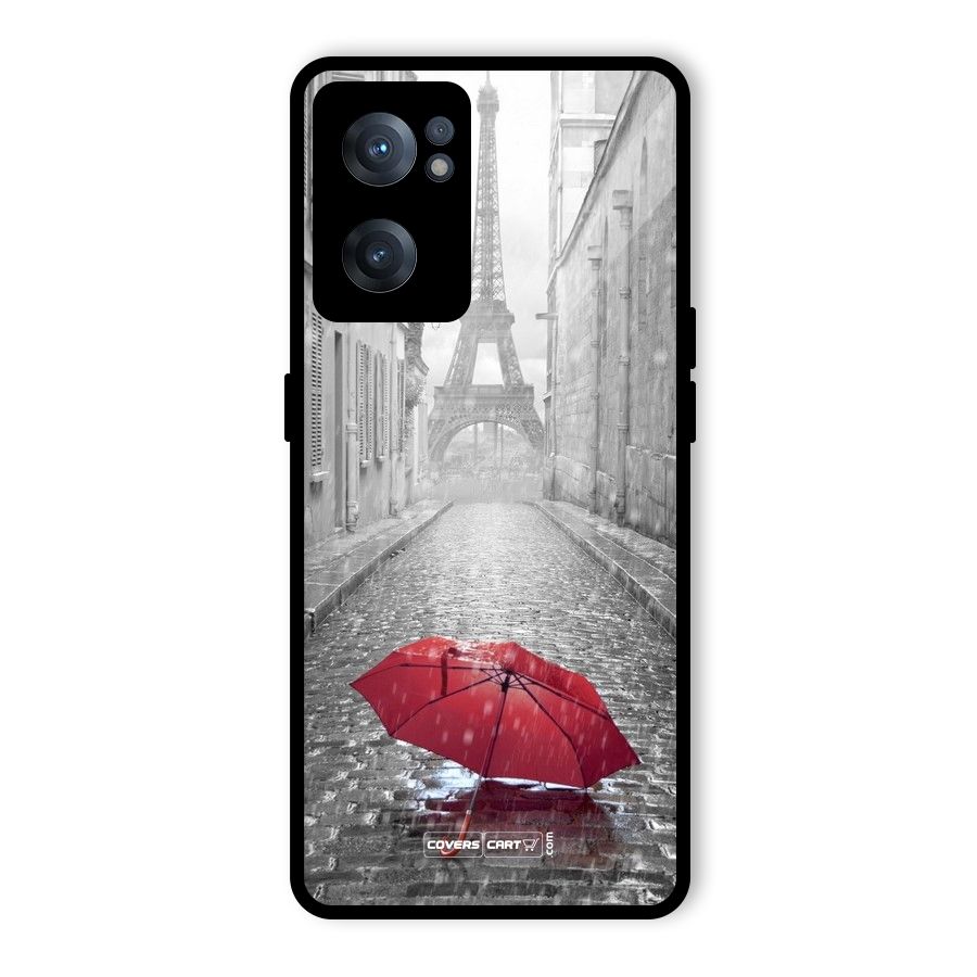 Umbrella Paris Glass Back Case for OnePlus Nord CE 2 5G