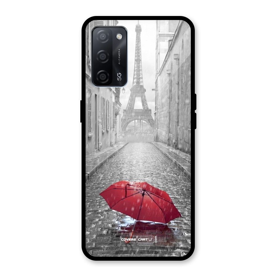 Umbrella Paris Glass Back Case for Oppo A53s 5G